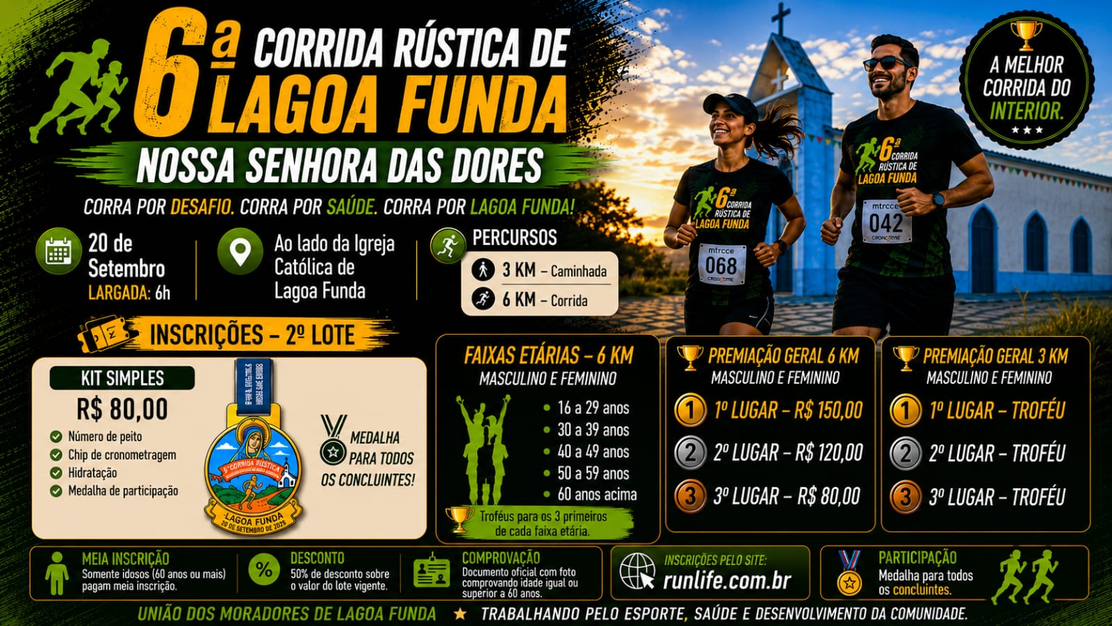 6ª Corrida Rústica de Lagoa Funda – Nossa Senhora das Dores